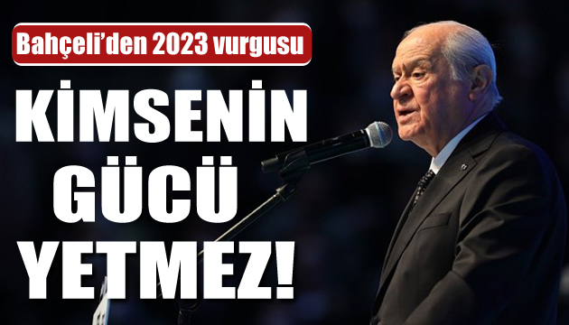 Bahçeli den Cumhur İttifakı mesajı