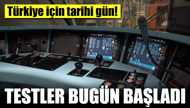 Fabrika testleri bugün başladı! Milli Elektrikli Tren raya iniyor