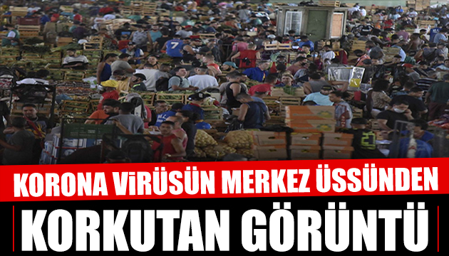 Koronavirüsün merkez üslerinden korkutan görüntü