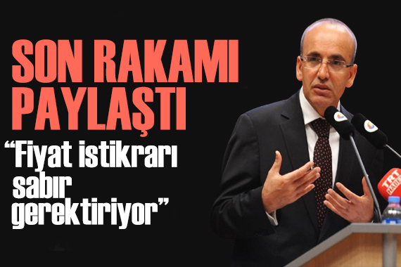 Bakan Şimşek ten enflasyon mesajı: Sabır gerektiriyor