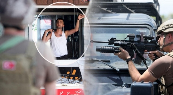 Antalya da silahlı eylem