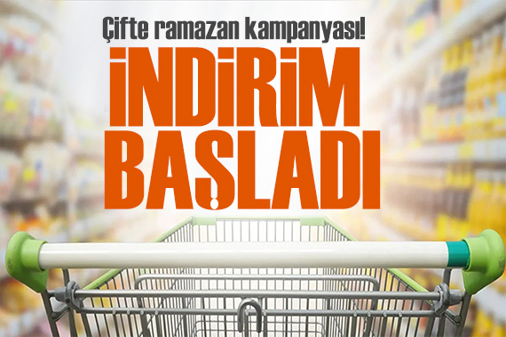 Ramazan kampanyası başladı! İki zincir market indirime gitti