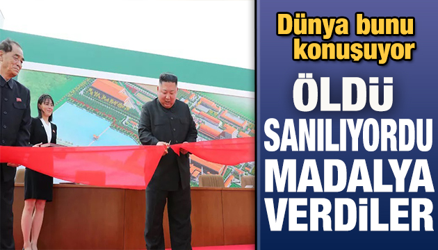 Öldü sanılan Kuzey Kore lideri madalya aldı