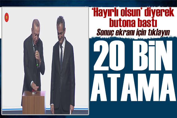 20 bin öğretmen ataması! Cumhurbaşkanı Erdoğan konuştu