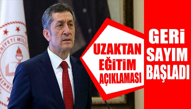 Bakan Selçuk'tan uzaktan eğitim açıklaması