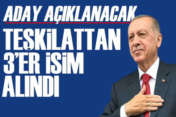AK Parti de aday hazırlığı! Kapalı zarfta 3 er isim alındı