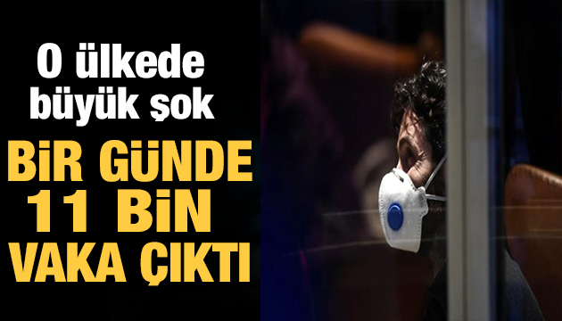 O ülkede bir günde 11 bin vaka çıktı