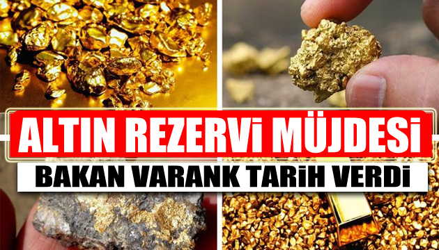 Bakan açıkladı: 20 ton altın müjdesi