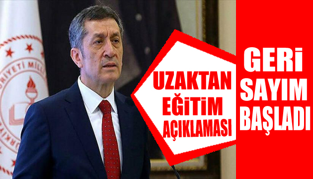 Bakan Selçuk tan uzaktan eğitim açıklaması