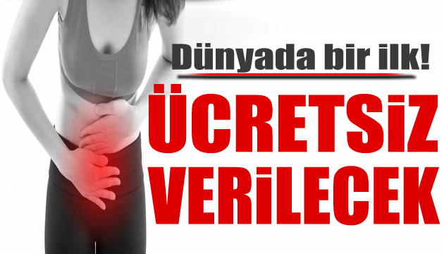 Dünyada ilk: Ücretsiz ped uygulaması onaylandı