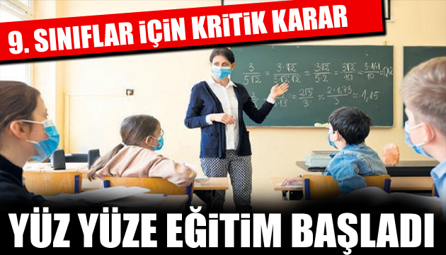 Ders zili bu sefer meslek liseleri için çaldı! 9.sınıflar için kritik karar