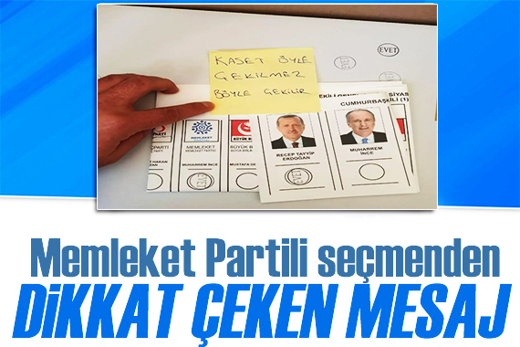 Memleket Partili seçmenler tepkilerini sandıkta gösterdi