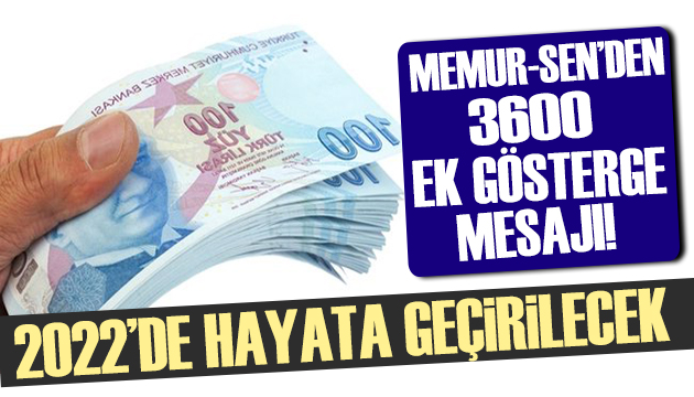 3600 ek gösterge açıklaması: Hayata geçirilecek