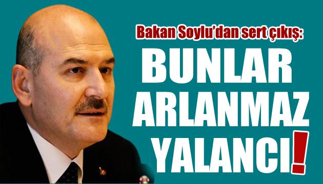 Bakan Soylu dan sert sözler: Bunlar arlanmaz!