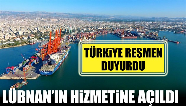 Mersin Limanı Lübnan'a tahsis edildi