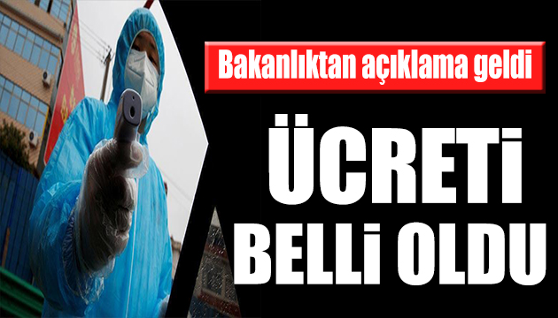 PCR testi ücreti belli oldu