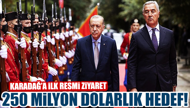 Erdoğan duyurdu: 250 milyon dolarlık hedef!