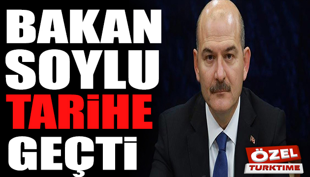 Ve Cerablus a giren ilk bakan Soylu oldu