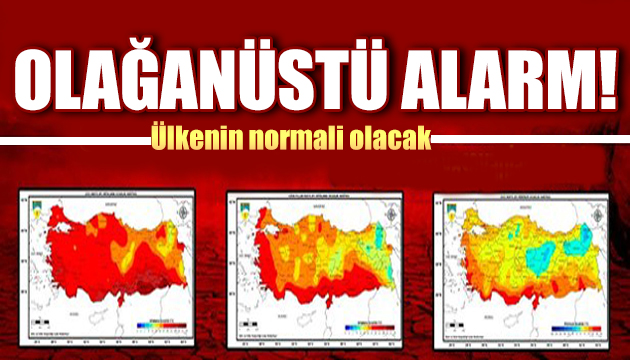 Türkiye için olağanüstü kuraklık alarmı!