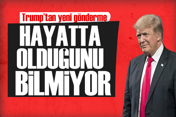 Trump tan Biden a gönderme: Hayatta olduğunun bile farkında değil