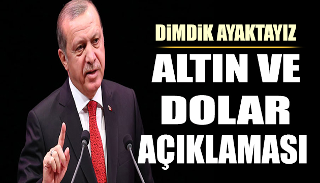 Cumhurbaşkanı Erdoğan dan önemli açıklamalar