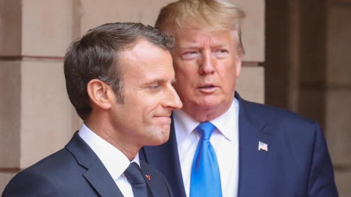 Trump ve Macron koronayı görüştü