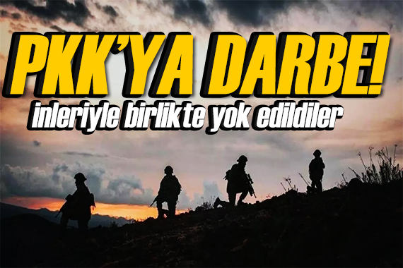 PKK ya ağır darbe! İnleri başlarına yıkıldı