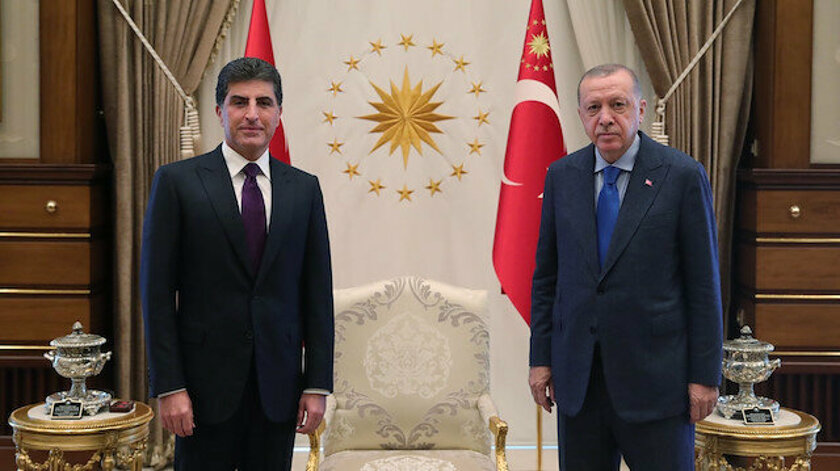 Cumhurbaşkanı Erdoğan Barzani yi kabul etti