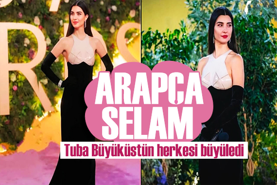 Tuba Büyüküstün den Arapça selam! Bütün salonu etkiledi