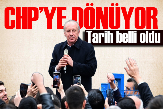 Dikkat çeken kulis: Muharrem İnce CHP ye dönüyor