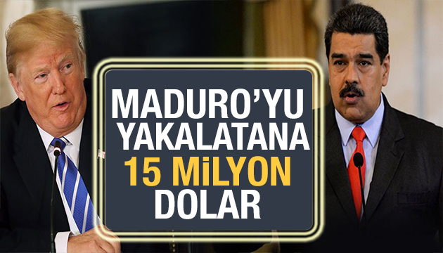 ABD den Maduro yu yakalatana 15 milyon dolar!