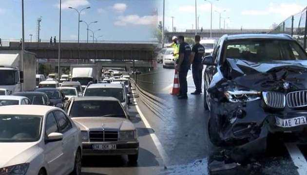 D-100 Karayolu'nda trafik kazası