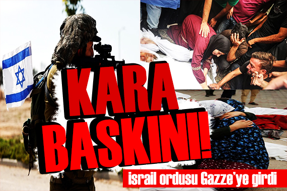 İsrail ordusu Gazze de! Rehineler için kara baskını başlatıldı