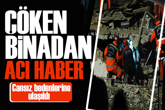 Konya dan acı haber! Çöken binada 2 kişinin cansız bedenine ulaşıldı