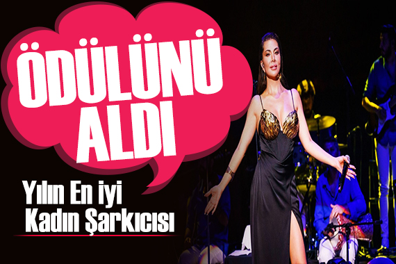 Ebru Yaşar  Yılın En İyi Kadın Şarkıcısı  ödülünü aldı: Her ödül heveslendiriyor