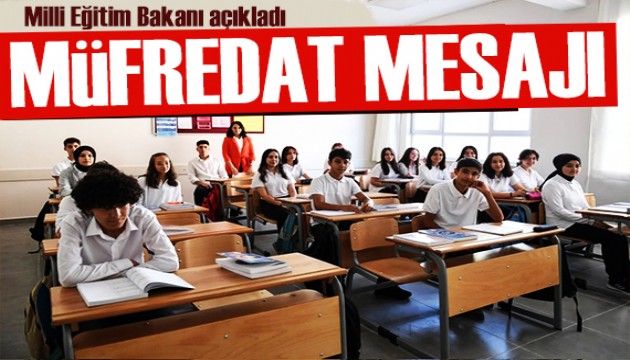 Bakan Tekin'den müfredat açıklaması: Uygulamaya başlıyoruz