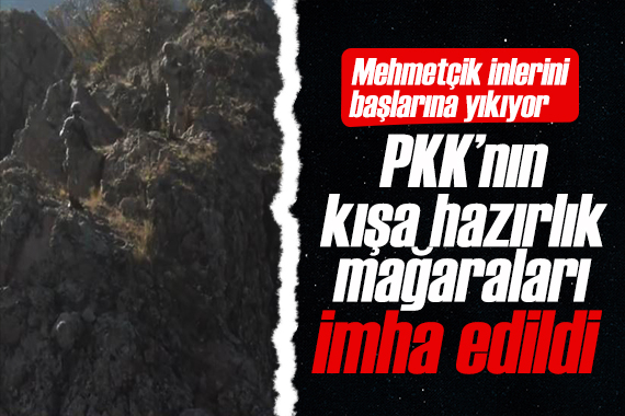 PKK ya ağır darbe! İnleri başlarına yıkıldı
