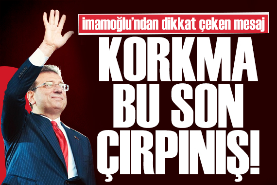 İmamoğlu ndan sert mesaj: İktidar miadını tamamlamıştır