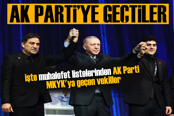 3 vekil daha AK Parti ye katıldı! Cumhurbaşkanı Erdoğan rozetlerini taktı