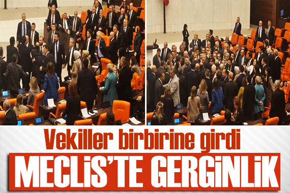 Meclis te gerginlik: Ali Mahir Başarır AK Parti sıralarına kolonya şişesi fırlattı