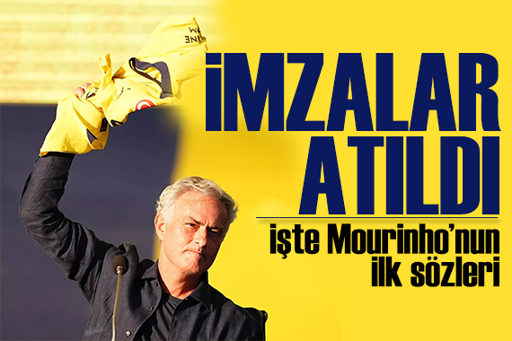 Ülker Stadı nda imza töreni: İşte Mourinho nun ilk sözleri