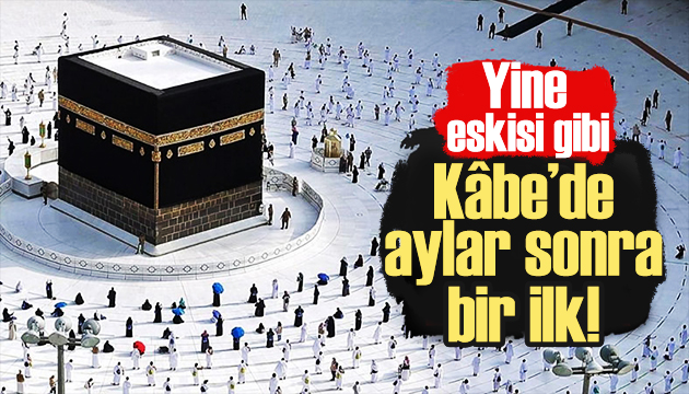 Kabe de mesafesiz ilk cuma kılındı