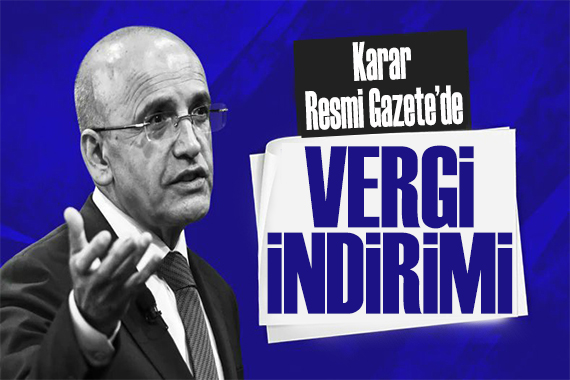Vergi indirimi kararı Resmi Gazete de! Yüzde 1 e düşürüldü