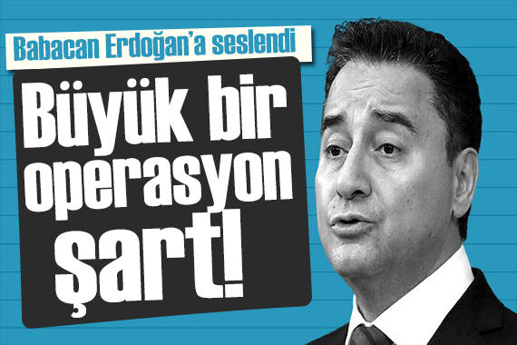 Babacan Erdoğan a seslendi: Pansumanlar yarayı kapatmıyor
