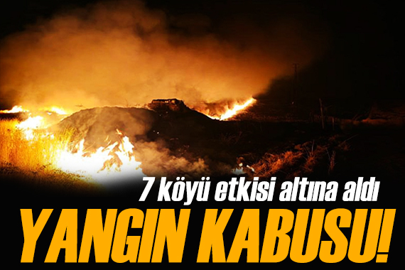 Şırnak ta facia! Anız yangını 7 köyü etkiledi