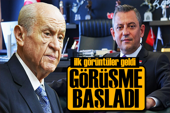 Bahçeli-özel görüşmesi sona erdi! İlk görüntüler geldi