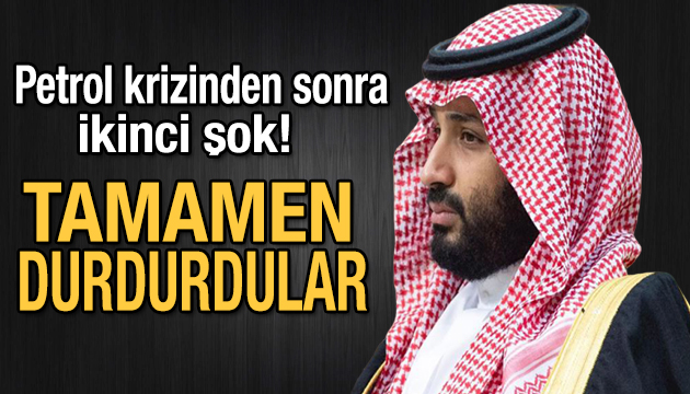 Petrol krizinden sonra Suudi Arabistan a bir şok daha