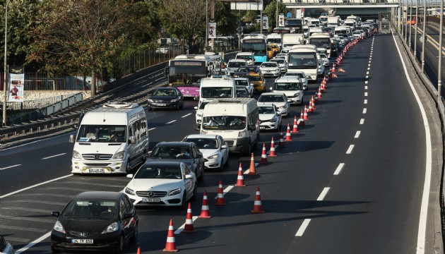 İstanbul'da trafiği kitleyen çalışma