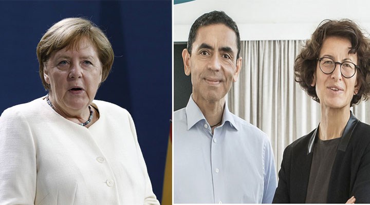 Merkel den Özlem Türeci ve Uğur Şahin açıklaması