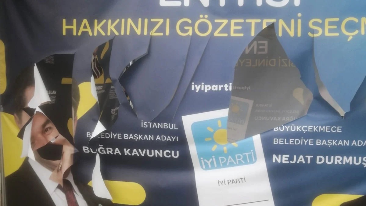 İYİ Parti nin çadırına saldırı